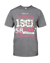 Load image into Gallery viewer, Made In September  1961 58    Years Of Being Awesome Trending Guys Tee
