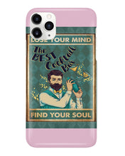 Load image into Gallery viewer, Lose Your Mind Find Your Soul Gift For Bartender Phone case
