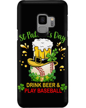 Load image into Gallery viewer, Baseball Drink Beer Day St Patrick's Day Gift For Baseball Lovers Phone case
