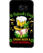 Load image into Gallery viewer, Baseball Drink Beer Day St Patrick's Day Gift For Baseball Lovers Phone case
