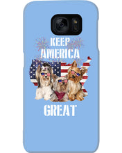 Load image into Gallery viewer, Keep America Great Yorkshire Terrier Gift For Dog Lovers Phone case
