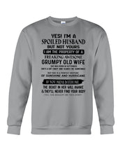Load image into Gallery viewer, A Soiled Husband Of A September  Freaking Awesome Wife Birthday Gift Sweatshirt
