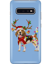 Load image into Gallery viewer, Beagle Gorgeous Reindeer Xmas Lights Gift For Dog Lovers Phone case
