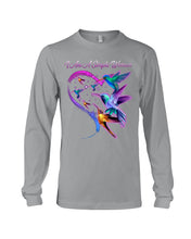 Load image into Gallery viewer, Hummingbirds Heart Shaped I Am A Simple Woman Gift For Mom Unisex Long Sleeve
