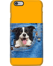 Load image into Gallery viewer, Border Collie In Denim Pocket Gift For Dog Lovers Phone case
