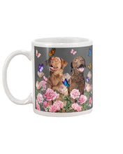 Load image into Gallery viewer, Gift For Dog LoversChesapeake Bay Retriever With Peonies Mug
