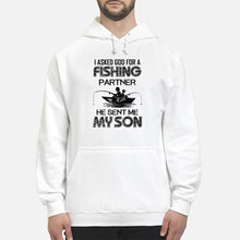 Load image into Gallery viewer, God Sent Me My Son As A Fishing Partner   Special Custom Design Hoodie
