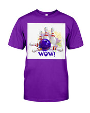 Load image into Gallery viewer, Bowling Wow Color Gift For Bowling Lovers Guys Tee
