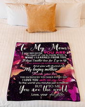 Load image into Gallery viewer, Gift for Mom Love You With All My Heart Custom Design Fleece Blanket
