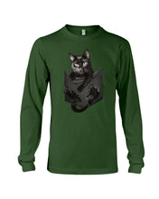 Load image into Gallery viewer, Cat In Your Front Pocket Perfect Gift For Friends Who Loves Cat Unisex Long Sleeve
