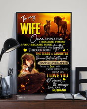Load image into Gallery viewer, Husband Gift For Wife I Love You Forever And Always Vertical Poster

