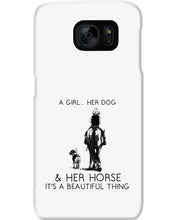 Load image into Gallery viewer, A Girl Her Dog Her Horse It's A Beautiful Thing Phone case
