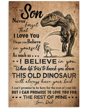 Load image into Gallery viewer, Daddy Gift For  Son Never Forget That I Love You Custom Design Vertical Poster
