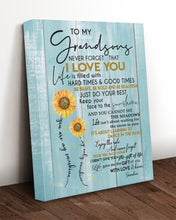 Load image into Gallery viewer, Grandma Gift For Grandsons You Are My Sunshine Matte Canvas
