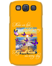 Load image into Gallery viewer, Butterfly Sunset On Beach Those We Love Don't Go Away Gift For Lover Phone case
