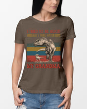 Load image into Gallery viewer, Grandma Gift For Grandson I Tried To Be Good But I Take After Ladies Tee
