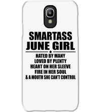 Load image into Gallery viewer, Birthday Gift For Smartass June GirlHeart On Her Sleeve Phone case
