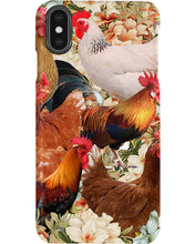 Load image into Gallery viewer, Lovely Phone Case With Flowers Gift For Chicken Lovers Phone case
