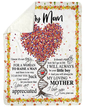 Load image into Gallery viewer, Giving For  Mama Let You Know You're Appreciated  Custom Design Sherpa Blanket
