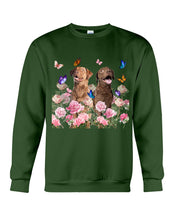 Load image into Gallery viewer, Gift For Dog LoversChesapeake Bay Retriever With Peonies Sweatshirt
