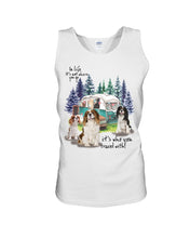 Load image into Gallery viewer, Cavalier King It's Who You Travel With Gift For Dog Lovers Unisex Tank Top
