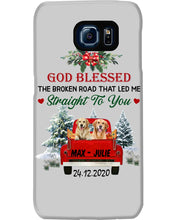 Load image into Gallery viewer, Golden Retriever X-mas Road Gift For Dog Lovers Phone case
