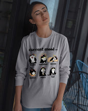 Load image into Gallery viewer, Current Black Cat's Mood Gift For Cat Lovers Unisex Long Sleeve
