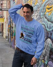 Load image into Gallery viewer, Look Right Beside You Eagle Mom Gift For Son Sweatshirt
