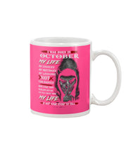 Load image into Gallery viewer, I Was Born In October My Life My Choices My Mistakes My Lessons Mug
