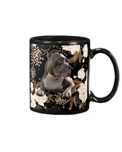 Load image into Gallery viewer, Gift For Dog Lovers Pitbull Bright Peonies Mug
