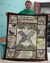 Load image into Gallery viewer, God Says You Are Special Gift For May Girl Sherpa Blanket
