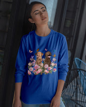 Load image into Gallery viewer, Gift For Dog LoversChesapeake Bay Retriever With Peonies Unisex Long Sleeve
