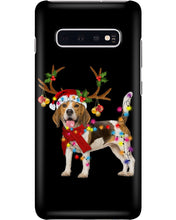 Load image into Gallery viewer, Beagle Gorgeous Reindeer Xmas Lights Gift For Dog Lovers Phone case
