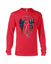 Load image into Gallery viewer, Lovely Coffee Cup Stethoscopes With Wings Gift For Nurse Unisex Long Sleeve
