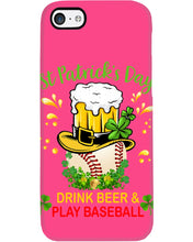 Load image into Gallery viewer, Baseball Drink Beer Day St Patrick's Day Gift For Baseball Lovers Phone case
