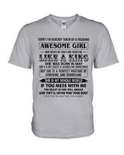 Load image into Gallery viewer, esome Girl She Was Born In May Guys V-Neck
