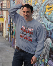 Load image into Gallery viewer, Being A Husband Of An Awesome Wife Gift For Family Plaid Red Sweatshirt
