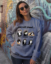 Load image into Gallery viewer, Current Black Cat's Mood Gift For Cat Lovers Sweatshirt
