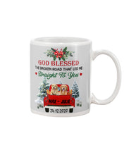 Load image into Gallery viewer, Golden Retriever X-mas Road Gift For Dog Lovers Mug
