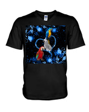Load image into Gallery viewer, Lovely Phone Case Twinkling Blue Heart Gift For Parrots Lovers Guys V-Neck

