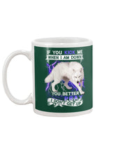 Load image into Gallery viewer, If You Kick Me When I Am Down You Better Pray Trending Mug
