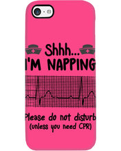 Load image into Gallery viewer, Cute Coffee Cup Shh I’m Napping Please Do Not Disturb Gift For Nurse Phone case
