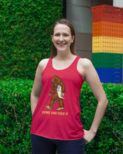 Load image into Gallery viewer, Bigfoot Come And Take It Simple Custom Design Ladies Flowy Tank
