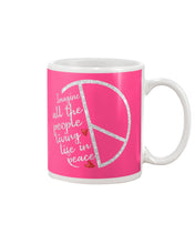 Load image into Gallery viewer, Image All The People Living Life In Peace Custom Design For Friends Mug
