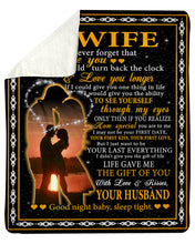 Load image into Gallery viewer, Husband Gift For Wife Never Forget That I Love You Sherpa Blanket
