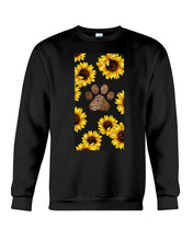 Load image into Gallery viewer, Dog Paw Sunflower  Special Custom Design For Dog Lovers Sweatshirt
