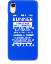 Load image into Gallery viewer, I Am A Runner I Run Because I Really Like Food Custom Design Phone case
