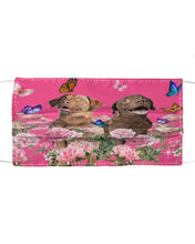 Load image into Gallery viewer, Gift For Dog LoversChesapeake Bay Retriever With Peonies Cloth Face Mask
