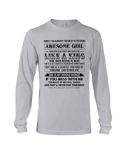 Load image into Gallery viewer, esome Girl She Was Born In May Unisex Long Sleeve
