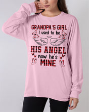 Load image into Gallery viewer, Grandpa's Girl I Used To Be His Angel Gift For Men Unisex Long Sleeve
